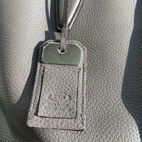 Tod’s Gray Genuine Leather Tote Bag - Picture 3 of 14